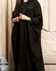 BL-0183 Abaya, Emirati model, with stripes pattern