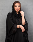 BL-0175.1 Classic model abaya with arabic alphabet embroidery